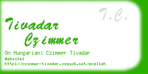 tivadar czimmer business card